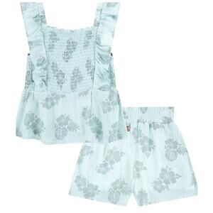 Levi's Toddler Peplum Tank Top and Shorts Set Size 4t